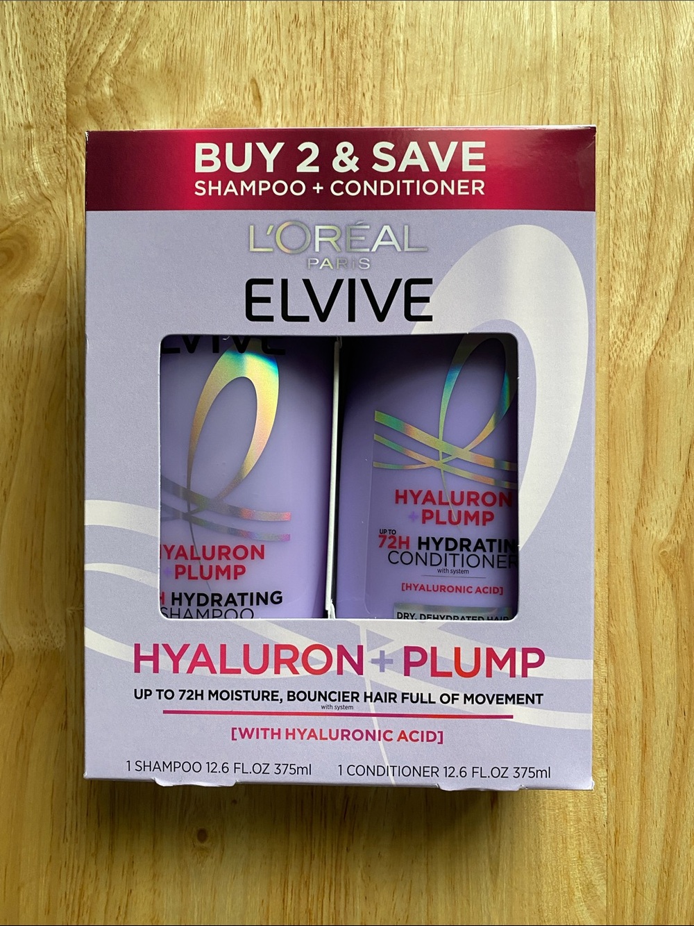 L'Oréal Paris Elvive Hyaluron + Plump Hydrating Shampoo & Conditioner Duo